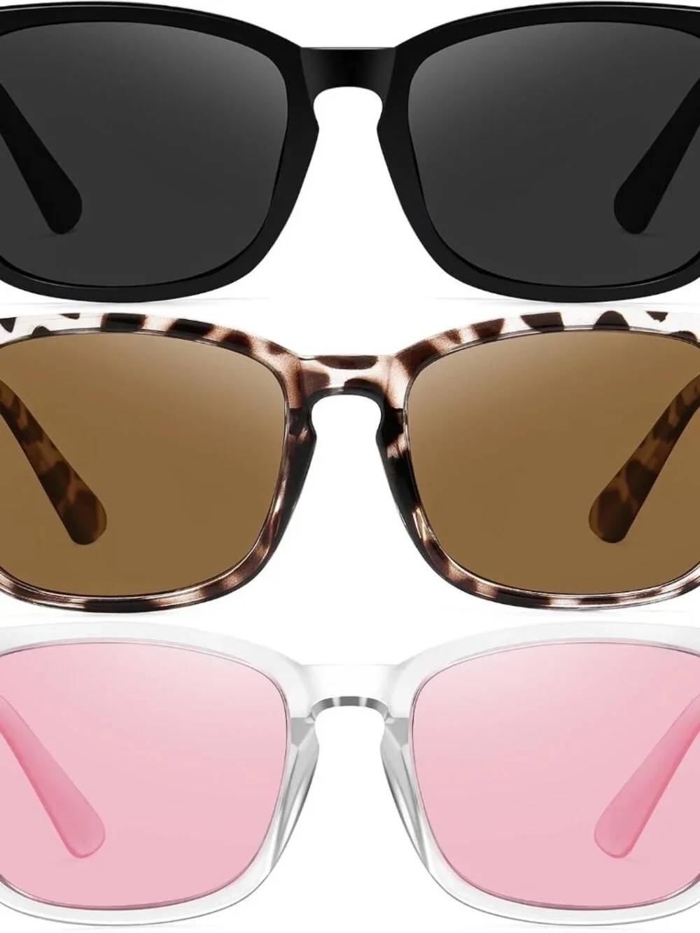Stylish Leopard Print Retro Sunglasses with UV400 Protection & Polarized Lenses